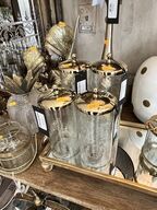 4 stk. Glasopbevaring m. låg COLMORE