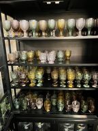 Blandet vinglas og vandglas