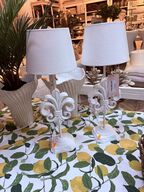 2 stk. Lamper i jern mm.