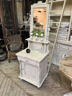 Kommode m. Spejl 62x62x185 cm