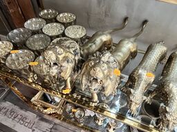 2 stk. Løve statuer