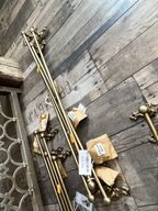 3 stk. Knagerækker H10/L60 cm.