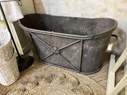 Badekar i metal 110x55 cm.