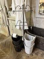 Håndklædeholder inkl. 4 stk. Fletkurve