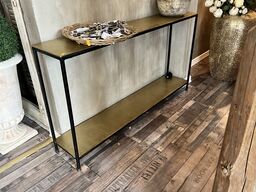 Consol bord   130x24x70 cm.