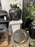 Vase m. Blomster, fad mm.