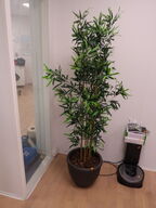 Kunstig plante i krukke