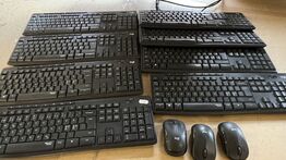 8 Keyboards LOGITECH + 3 Mus LOGITECH