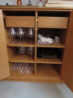 Diverse vinglas, vandglas, bestik, m.v.