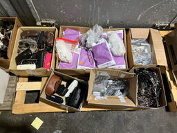 6 stk. kasser med brugte briller