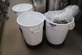 3 stk. skraldespande