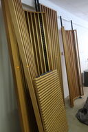 Lamelvægge i egefiner m.v. 