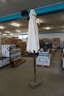 Parasol med fod Ø=280cm