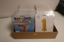 140 stk. folie balloner tal
