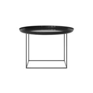 NORR11 duke sofabord ø70 lakerert obsidian sort(ubrugt)