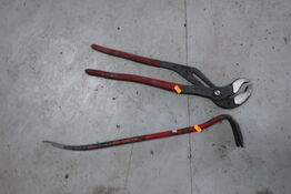 Brækjern samt vandpumpetang 