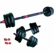 ASG Vægtsæt 15 kg. - Sort/Rød 