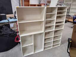 Fire Montana bogkasser, hvid 