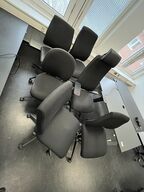 Seks kontorstole ass.