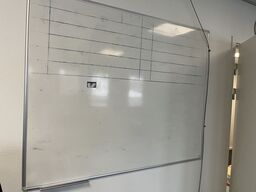 Fire whiteboards assorterede