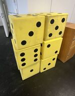 Seks stk. Kæmpe skumterninger