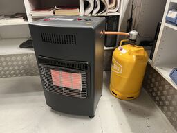 Gas varmer, m. gas flaske 