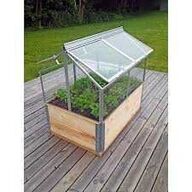 2 stk Gaia jumbo drivhusstel til pallerammer m.m.