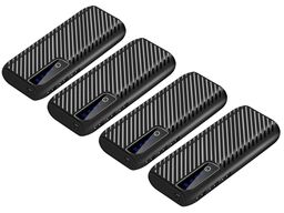 4 stk. Powerbank 20.000 mAh, med indbygget lommelygte.