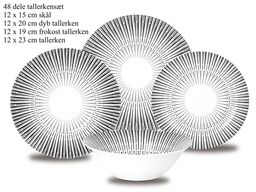 48 dele tallerkensæt.
