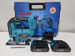 Stiksav med 2 stk. 24V, 3Ah batterier.