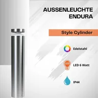 3 stk. ledvance udendørslampe endura cylinder 50 cm led i rustfrit stål(ubrugt)