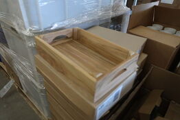8 stk. teak kasser KEN STORKØKKEN Model: 303565