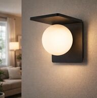 2 stk. eglo qi væglampe sort m. qi oplader(ubrugt)