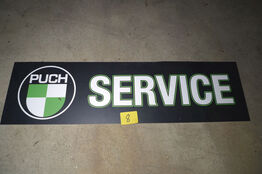 Skilt m/PUCH logo ca. 50x15cm