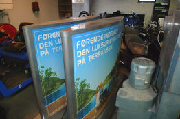 Stort reklamelysskilt ca. 160xH113xD30cm 230V