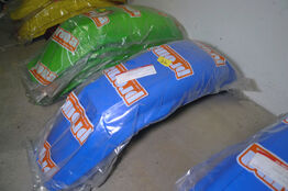 Et sæt cross-skærme for-/bag m/baglygte, blå