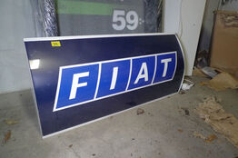 LED-lysskilt m/FIAT logo ca. 90x42cm 9W 230V