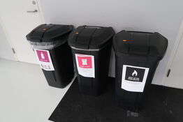 3 stk. skraldespande