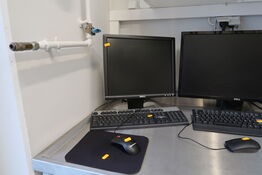 Computerskærm DELL, tastatur, mus, computer DELL Optiplex 9080