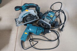 Elværktøj MAKITA overfræser/rundsav/boremaskine