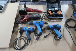 El- og luftværktøj (se billeder)