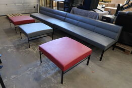 Loungesofa m. 3 stk. puf KINNARPS