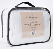 2 stk. junior tyngdedyne, 100×140, 3,5kg – hvid(ubrugt)