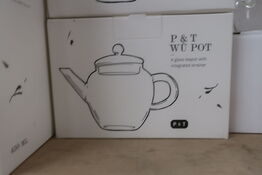 12 stk. PAPER & TEA WU Pot - Glasbryggekande med si