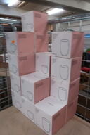 20 stk. PAPER & TEA Stentøjskopper stor+lille model