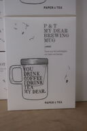 6 stk. PAPER & TEA MY My Dear Brewing Mug Large - Teglas med si