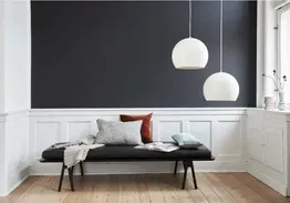 2 stk. frandsen ball pendel ø40 mat hvid metal(ubrugt)