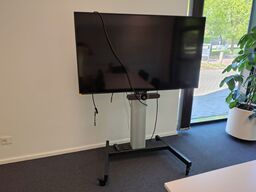 Mødeskærm med stativ SAMSUNG  65" 