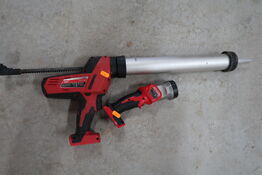 2 stk. akku håndværktøj MILWAUKEE C18 PCG, M18 T LED