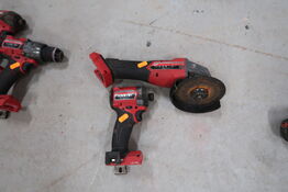 2 stk. akku håndværktøj MILWAUKEE M18 FSG125X, M18 FID3